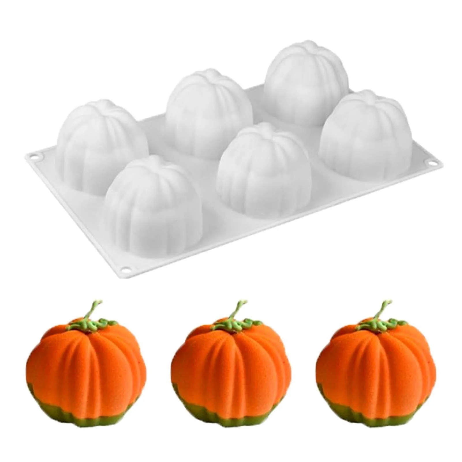 Moldes para velas de calabaza, calabazas de silicona 3D para Halloween,  molde para dulces, fondant, pasteles, chocolate, moldes para velas,  herramientas para hacer jabón para otoño, cosecha, Halloween :  Amazon.com.mx: Hogar y