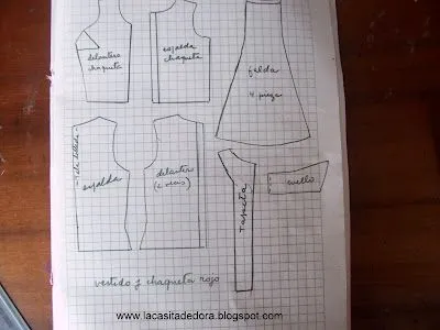 Moldes para vestidos de munecas - Imagui