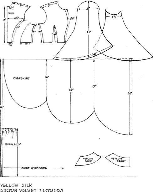 Moldes de vestidos de princesas Disney - Imagui | idées et patrons ...