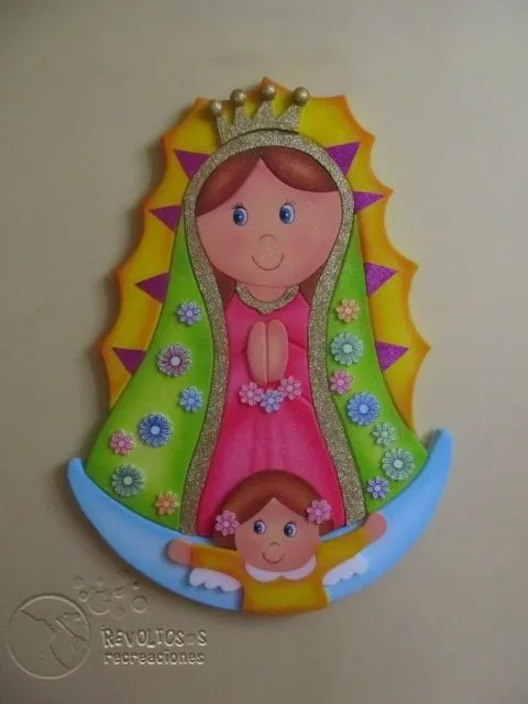 Moldes de la Virgen de Guadalupe para niñas - Imagui