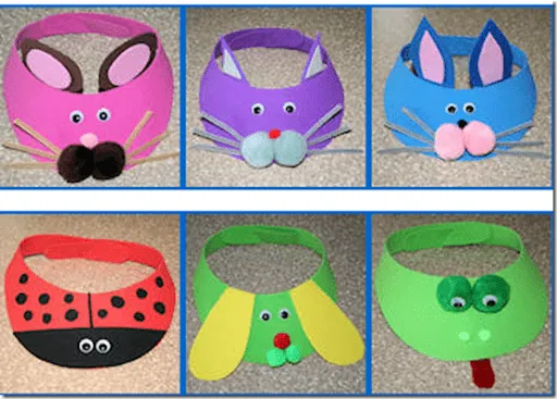 Moldes para viseras de animales en foami - Imagui Moldes para viseras de animales en foami - Imagui