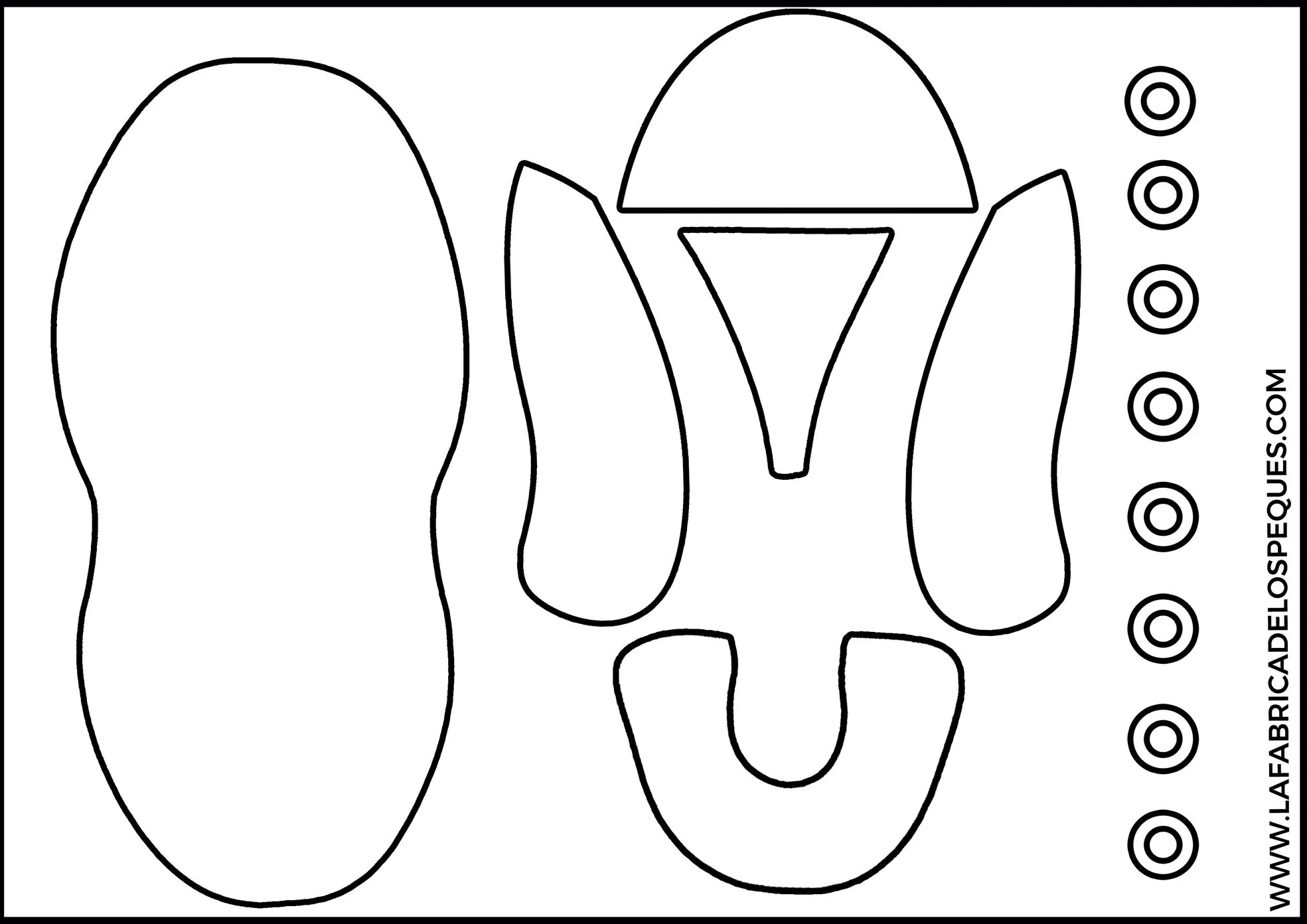 Moldes de zapatillas para aprender jugando a atarse los cordones. - La fábrica de los peques Moldes de zapatillas para aprender jugando a atarse los cordones. - La fábrica de los peques