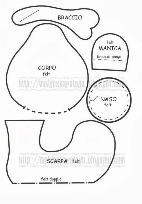Moldes de zapatos de payasos - Imagui
