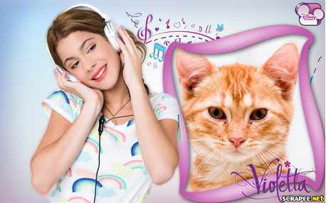 Moldura Cantora Violetta Disney