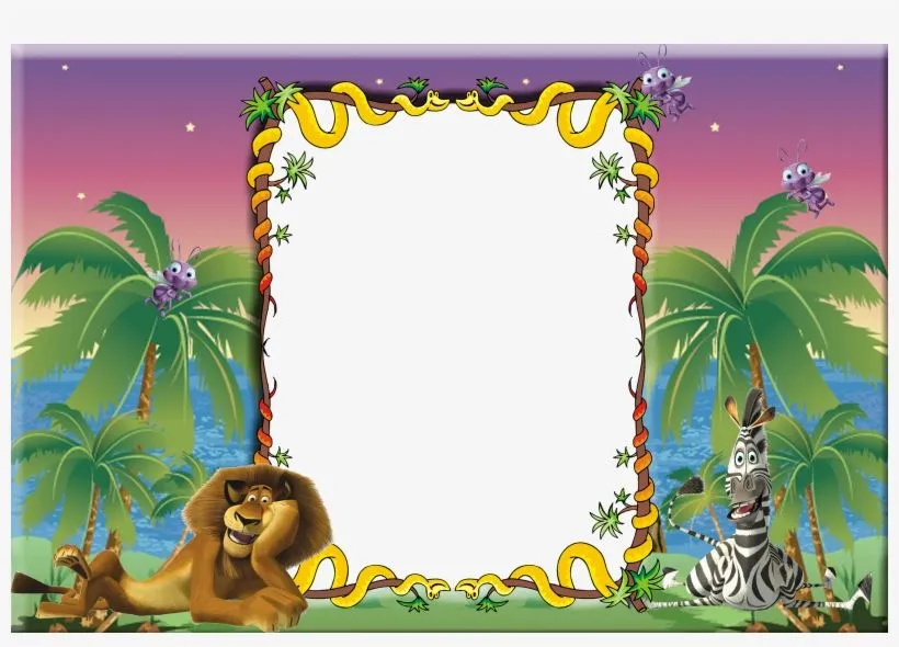 Moldura Para Fotos Infantil Madagascar - Nintendo Game Boy Advance  Madagascar - Free Transparent PNG Download - PNGkey