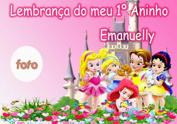 Foto moldura princesas baby - Imagui
