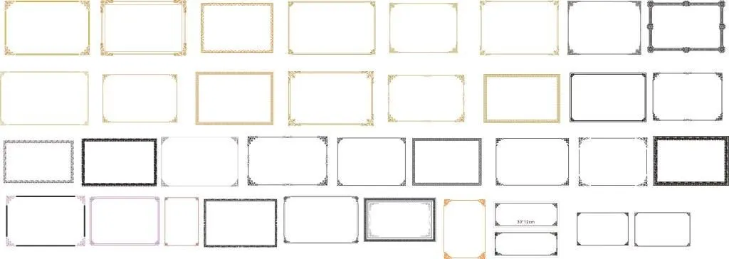 Molduras em vetor - Vetores Download