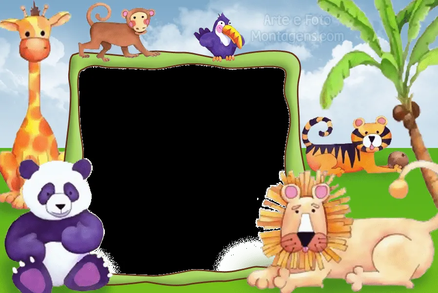 Molduras para fotos GRÁTIS | Infantis - ArteeFotoMontagens