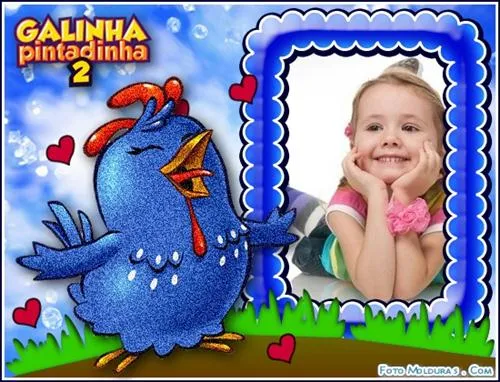 Molduras galinha pintadinha - Foto Moldura