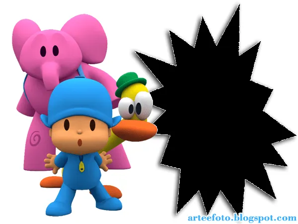 Molduras PNG - Personagens 600px - pocoyo