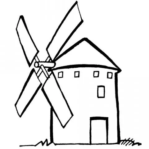 Dibujo De Molino Para Colorear Pictures