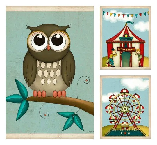 Mía Möll, cuadros infantiles | Decoideas.Net Mía Möll, cuadros infantiles | Decoideas.Net