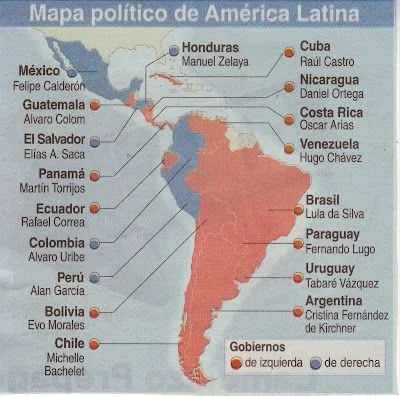 MOMENTUM: MAPA POLITICO DE AMERICA LATINA.... MOMENTUM: MAPA POLITICO DE AMERICA LATINA....