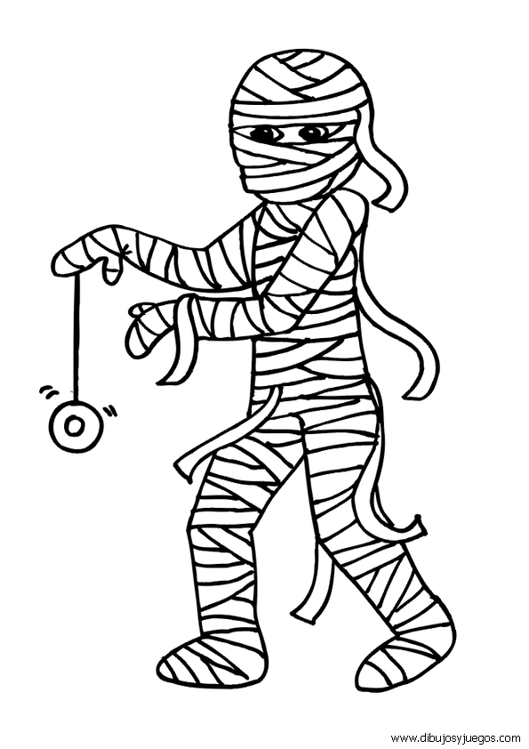 momia Egipcia Colouring Pages