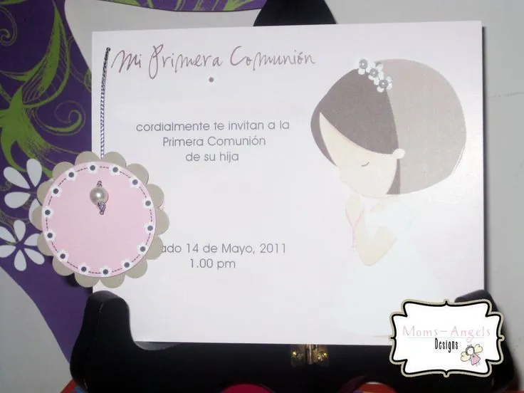 Moms-Angels: Invitaciones y decoraciones Primera Comunion para ...