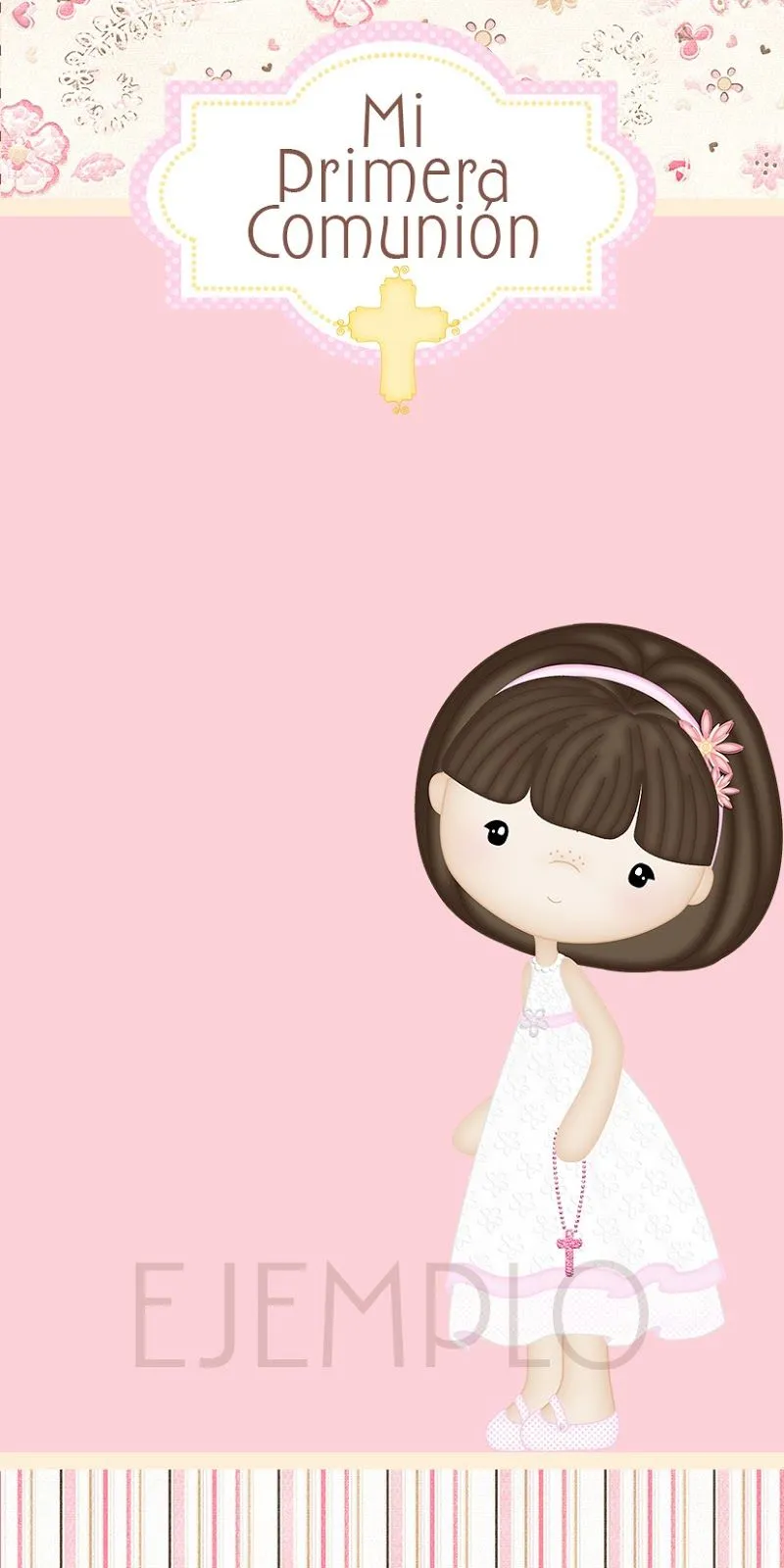 Moms-Angels: Tarjetas Primera Comunión para niña Moms-Angels: Tarjetas Primera Comunión para niña