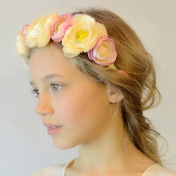 Mon petit Piu-Piu: Coronas y diademas de flores para niñas Mon petit Piu-Piu: Coronas y diademas de flores para niñas