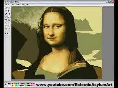 La Mona Lisa dibujado en el Paint - YouTube La Mona Lisa dibujado en el Paint - YouTube