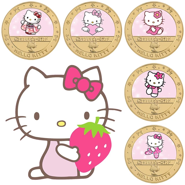 Moneda de Metal de Hello Kitty para niños, juego de cartas de dibujos animados Kawaii, regalo de cumpleaños, 5 estilos - AliExpress Moneda de Metal de Hello Kitty para niños, juego de cartas de dibujos animados Kawaii, regalo de cumpleaños, 5 estilos - AliExpress