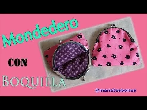 Monedero con boquilla hecho con tela | Tutorial DIY - YouTube