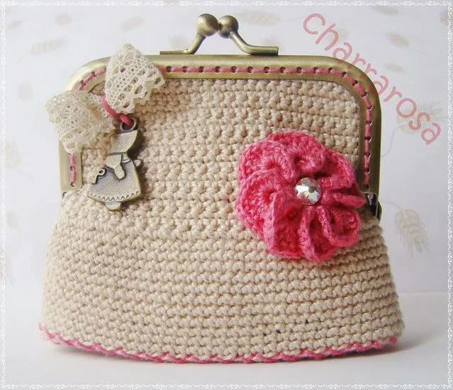 Monederos en crochet paso a paso - Imagui
