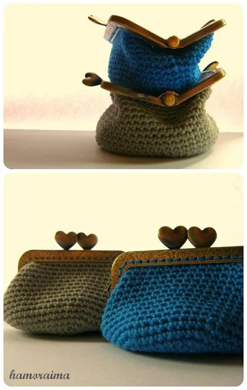 monederos crochet | Aprender manualidades es facilisimo.
