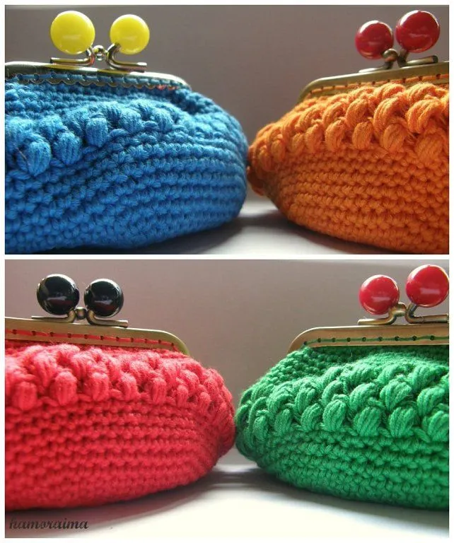 monederos de crochet | Aprender manualidades es facilisimo.