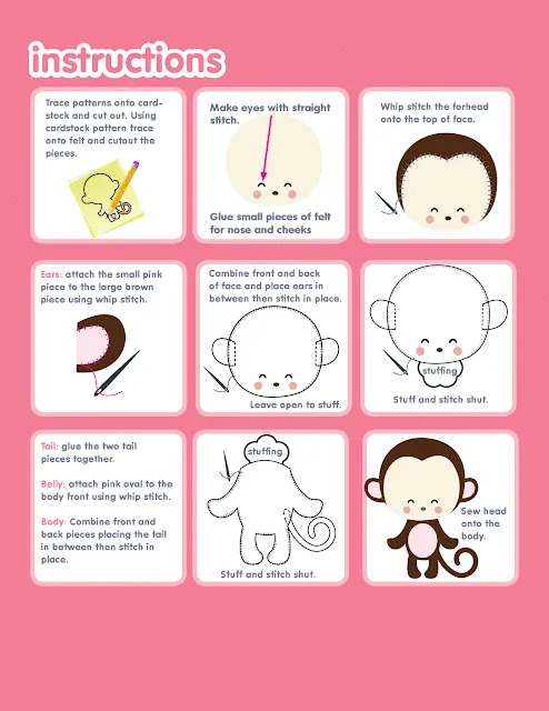 Como hacer un monito de peluche kawaii Como hacer un monito de peluche kawaii