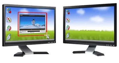 Utilizar varios monitores para la grabación de la pantalla