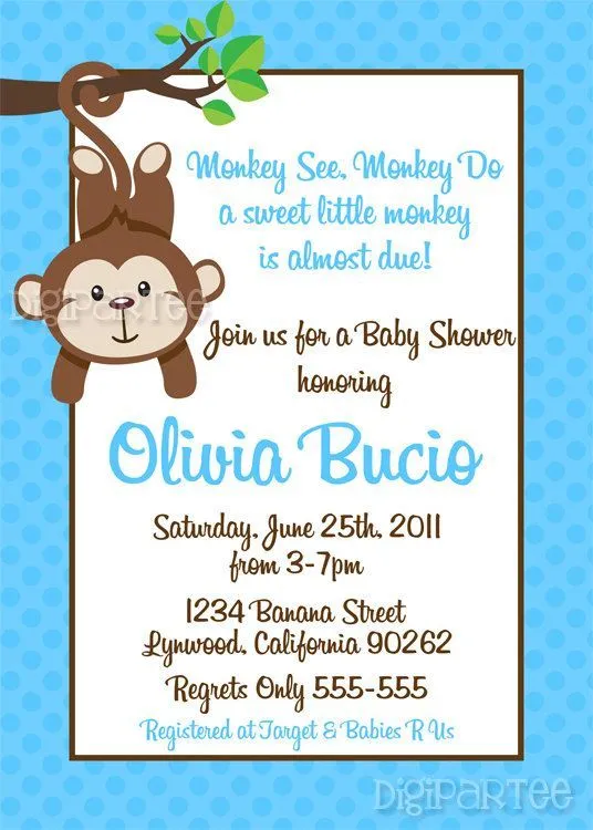 Chango baby shower - Imagui
