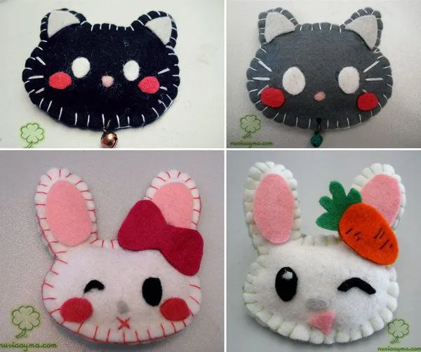 Mono | Broches de Fieltro | ideas y trucos para Broches de fieltro Mono | Broches de Fieltro | ideas y trucos para Broches de fieltro