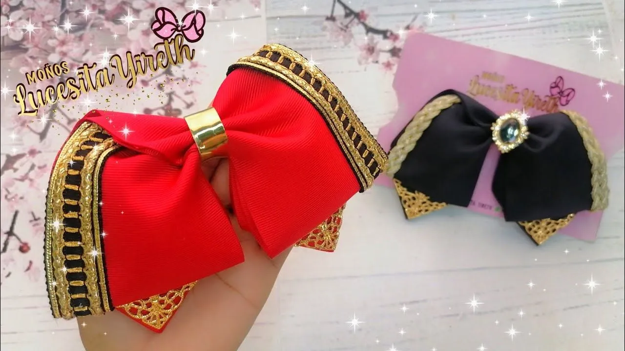 Moño Charro con listón de 7.5 CM/moños para niñas - YouTube Moño Charro con listón de 7.5 CM/moños para niñas - YouTube