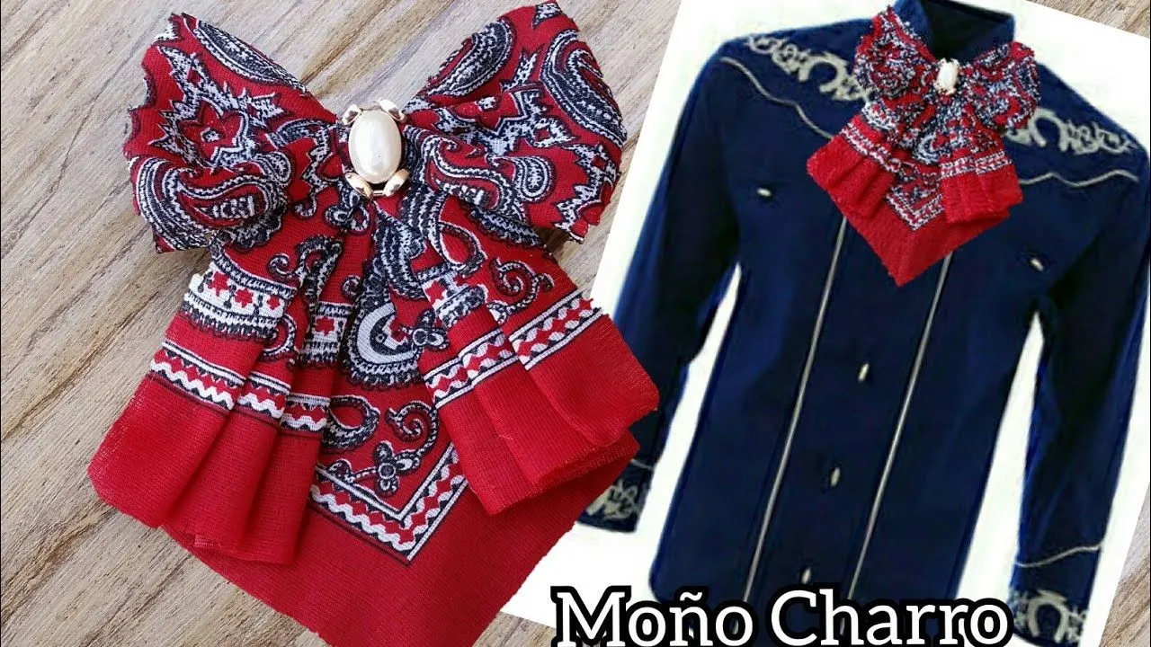 Moño de charro paliacate / corbatín mexicano /moño paliacate - YouTube Moño de charro paliacate / corbatín mexicano /moño paliacate - YouTube