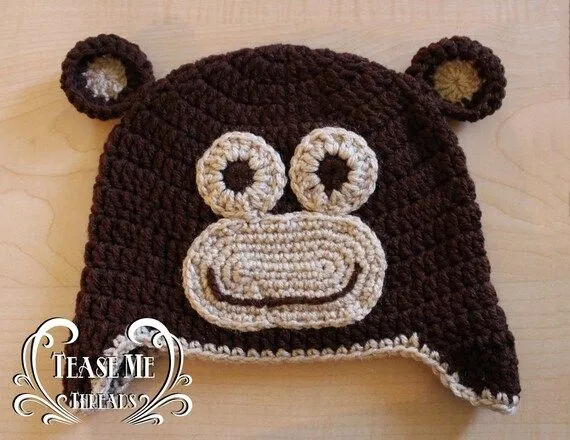 Mono Gorro en Crochet_Halloween Mono Chango por TeaseMeThreads