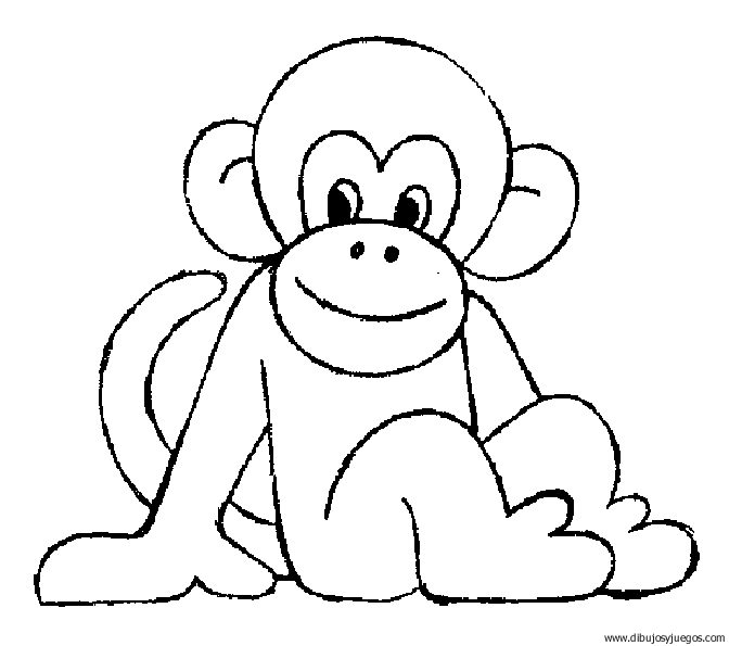 Monito para colorear e imprimir - Imagui