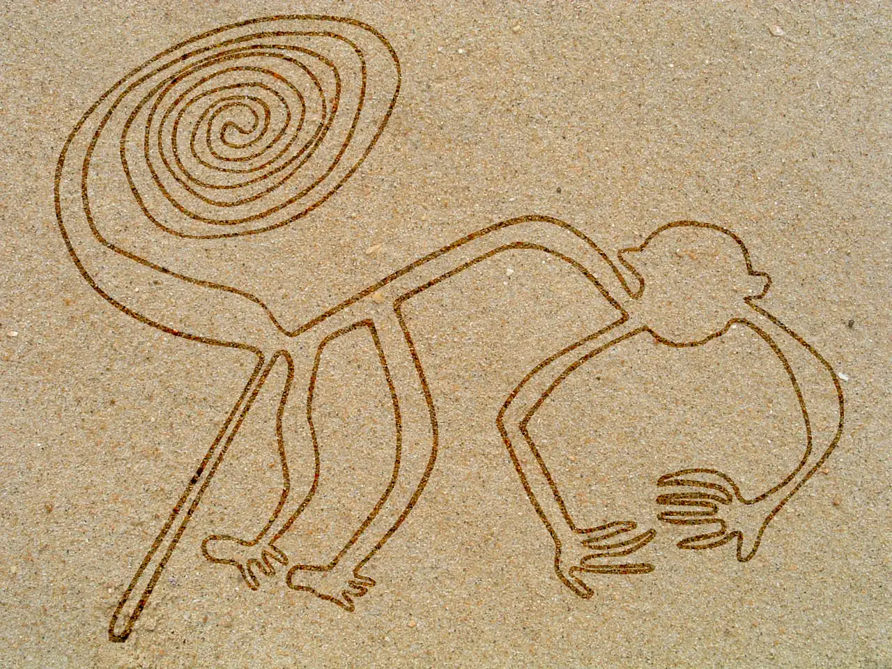 Mono - Línea de Nazca - rompecabezas en línea