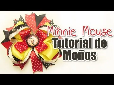 Moño de Minnie Mouse (TUTORIAL Paso a Paso) - YouTube