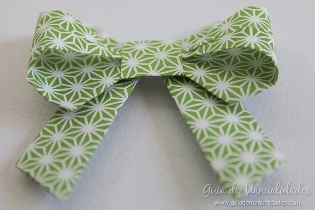 Moño de origami paso a paso - Guía de MANUALIDADES Moño de origami paso a paso - Guía de MANUALIDADES