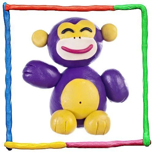 Mono de plastilina. Animales de la selva - Animales de la selva de ...