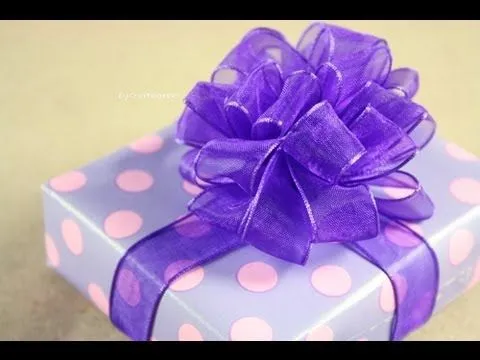 Moño Pom Pom - Puffy - How to: Gift Bows - YouTube