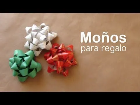 Como hacer un moño para regalo // DIY Gift bows - YouTube