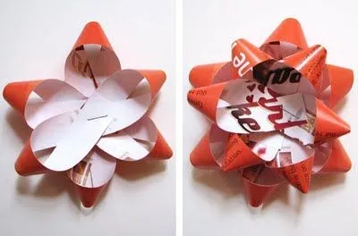 Como hacer moño para regalo con material reciclado Como hacer moño para regalo con material reciclado