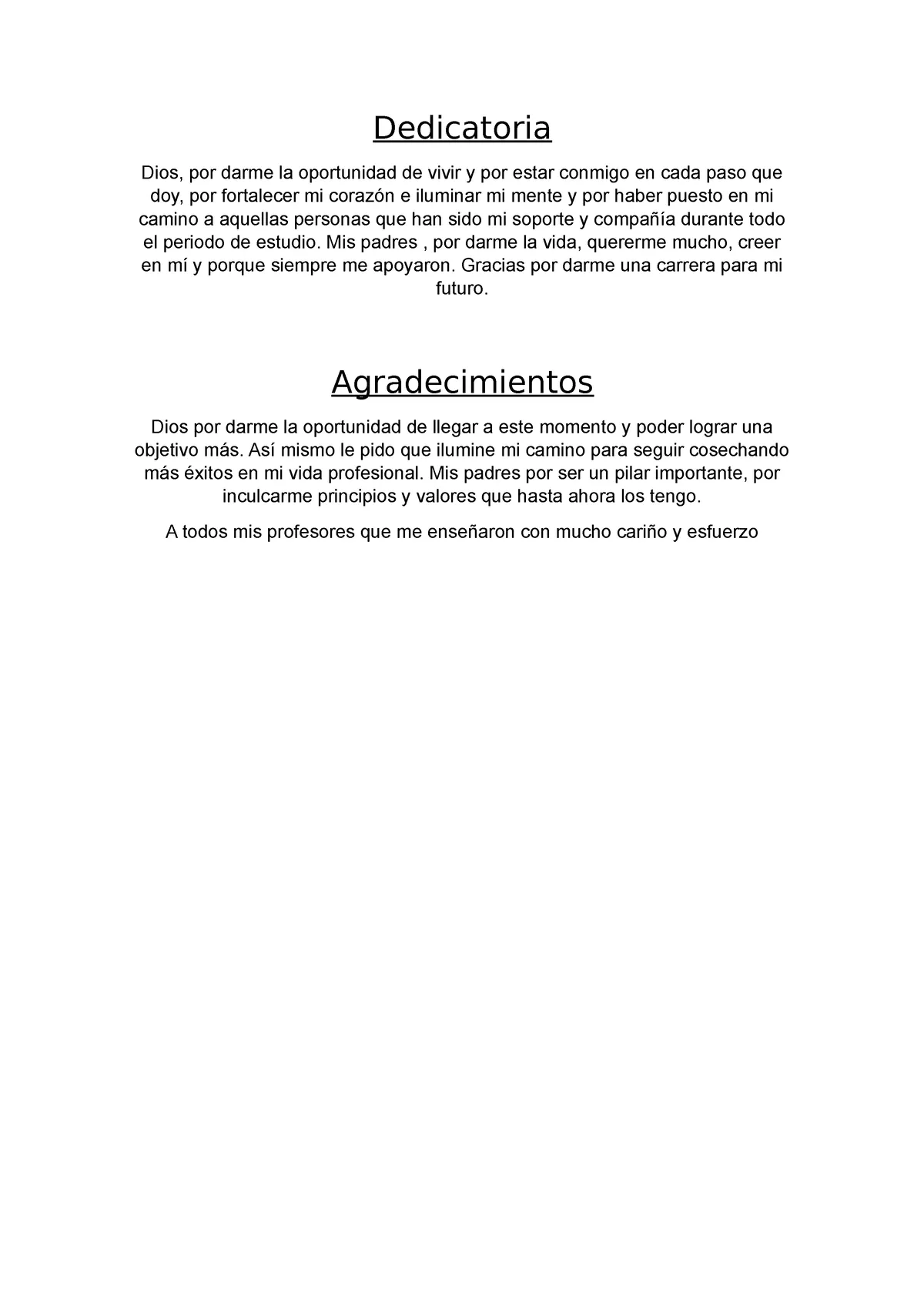 Monografia administracion de empresas - Dedicatoria Dios, por darme la  oportunidad de vivir y por - Studocu