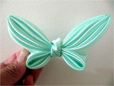 Moños para el cabello en cintas mariposa alas verde mar flower ...
