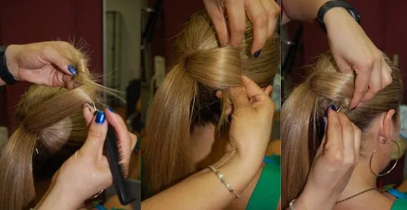 Como hacer moños en el cabello - Imagui