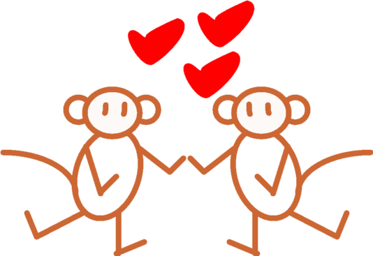 Monos enamorados - Imagui