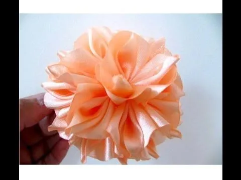 Moños hermosas flores fáciles en telas para el cabello Moños hermosas flores fáciles en telas para el cabello