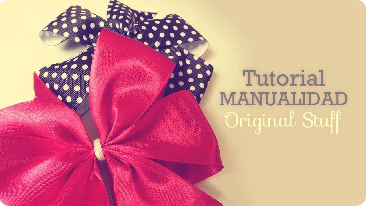 Moño para el Cabello [Broche] - Original Stuff - YouTube