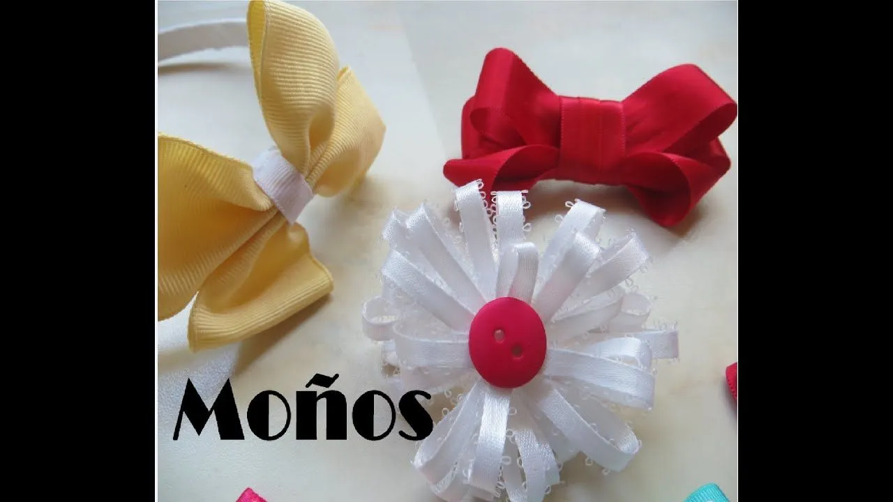 Cómo hacer moños de listón - YouTube