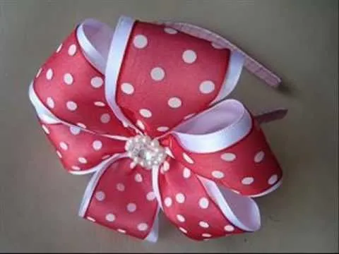 Manualidades para hacer moños y diademas - Imagui